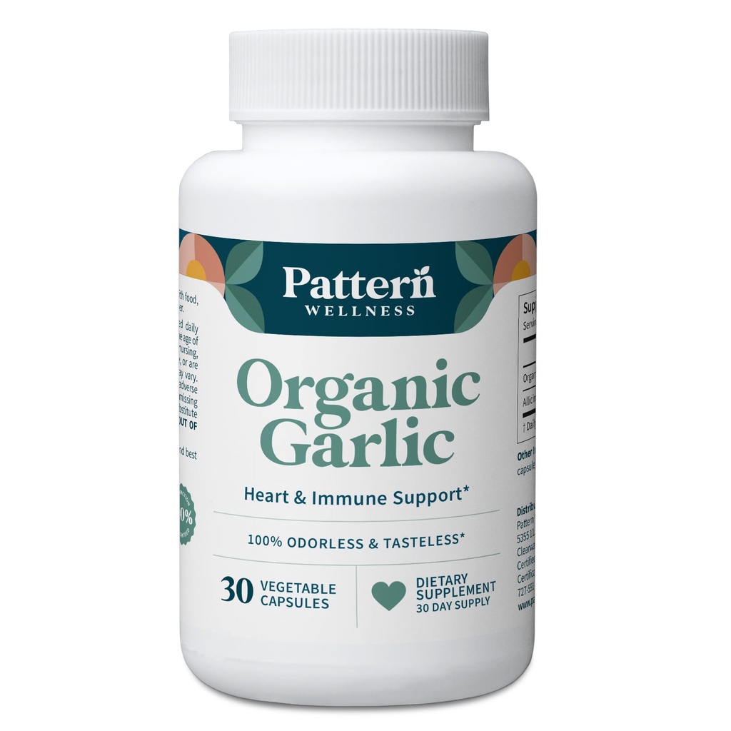 Pattern Wellness Odorless Organic Valkosipuli 1000 mg 