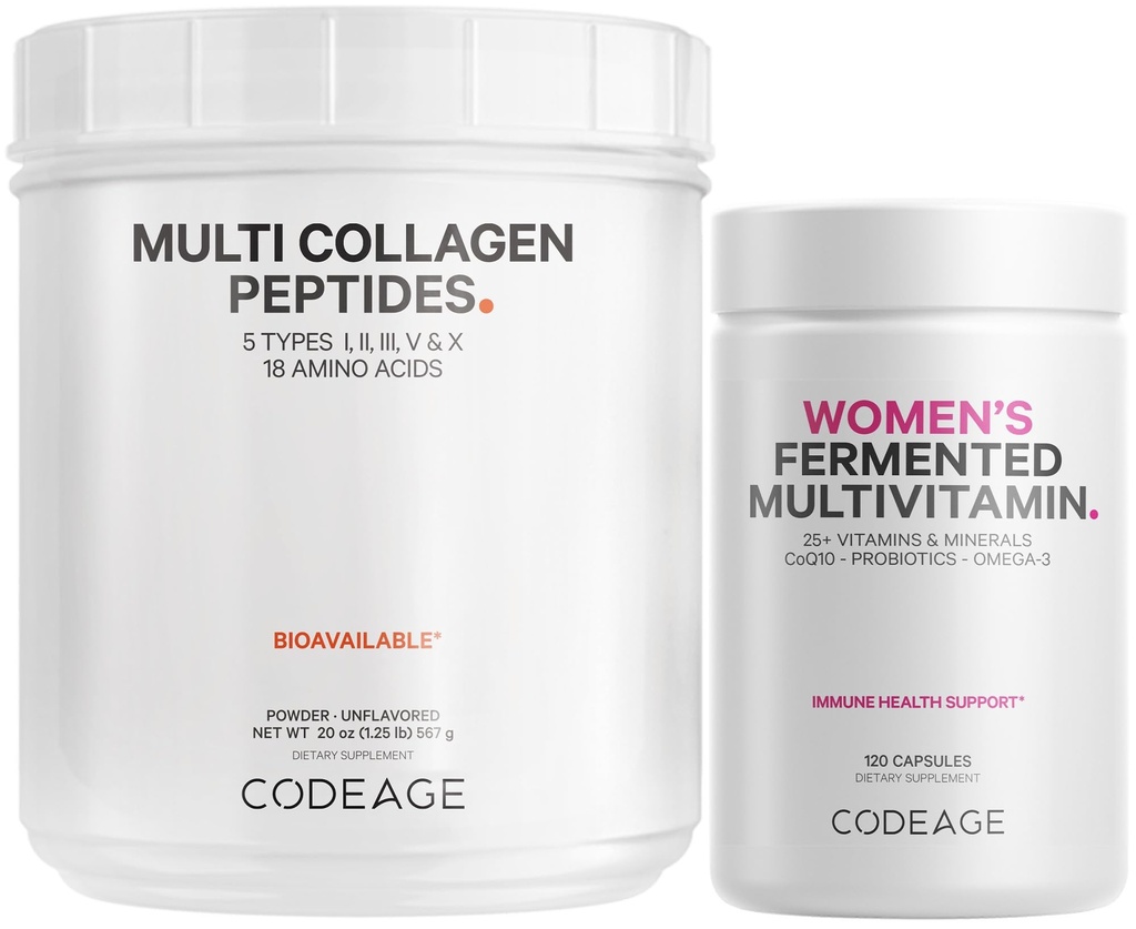 Koodi - Multi Collagen Protein + Naiset Päivittäin Multivitamiini Bundle