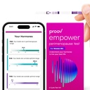 Proov - Empower Hormone Tracker kotona - naisille 30-40+ - Ymmärtää Hormonitasapainon & perimenopaussi vaihe - Mittaukset FSH, LH, Estrogeeni & Progesteroni - 1 Cycle Test Kit