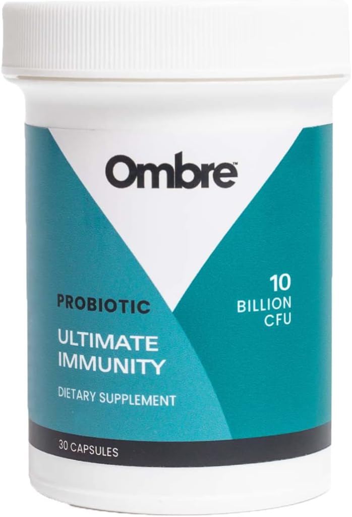 Ombre Ultimate Immuniteettiprobiootit, Immunosupport Supplement, 10 miljardia PMY, Kestoaika vakaa, 30 Tarjoilut