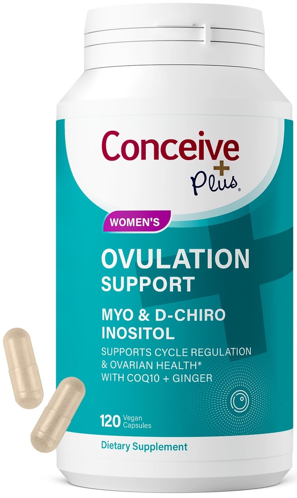CONCEIVE PLUS Ovulation Support ... Myo-Inositol & D-Chiro Inositoli naisten hedelmällisyyttä varten... PCOS lisäravinteet lisääntymisterveyshormone Balance naisille COQ10, Foolihappo, inkivääri 30 päivän tarjonta