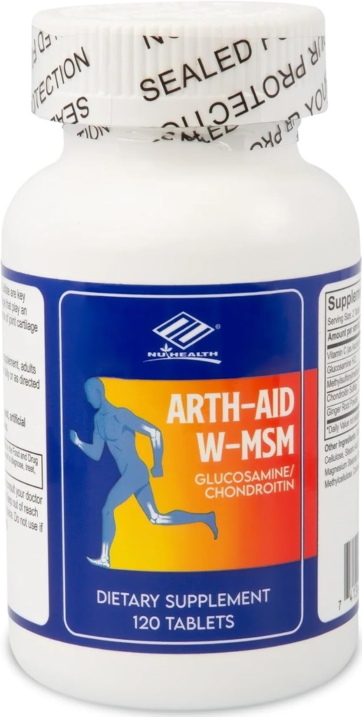Arth-Aid W-MSM uusi Glukosamiini Chondroitin 120
