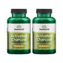 Swanson Aktivoitu Charcoal - Natural Supplement Tukee terveellistä imeytymistä - auttaa w/bloating & ylläpito Bowel Säännöllisyys - (120 kapselia, 520 mg per tarjoilu) 2 pakkaus