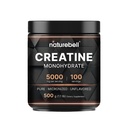 NatureBell Creatiini Monohydraatti Powder - 500g - Micronized Powder - Toimittaa 5 000 mg Creatiini per Serving - Pre-Workout tai Post-Workout Tuki* - Vegaani & Keto Friendly - Mautonta