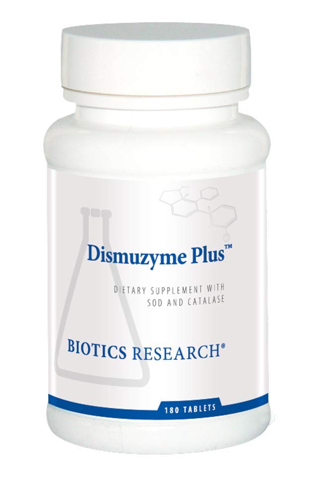 Biotics Research Dismuzyme Plus Korkea antioksidanttiaktiivisuus, tukee immuunijärjestelmää, mukavuutta ja nivelten Flexion, 180 tablettia