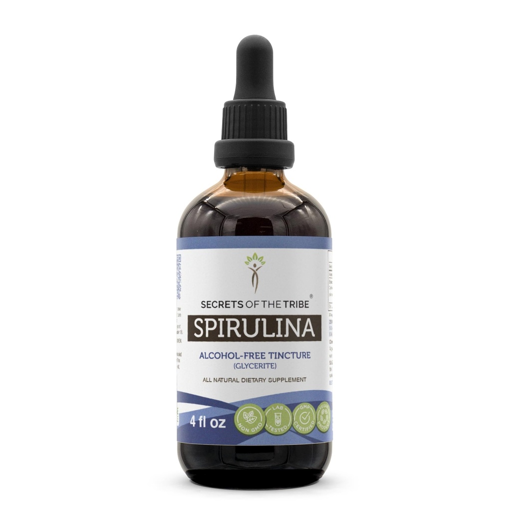 Heimo Spirulan alkoholittoman nesteuutteen, Spirulinan (Arthrospira Platensis) Tincture Supplement (4 FL OZ) salaisuudet
