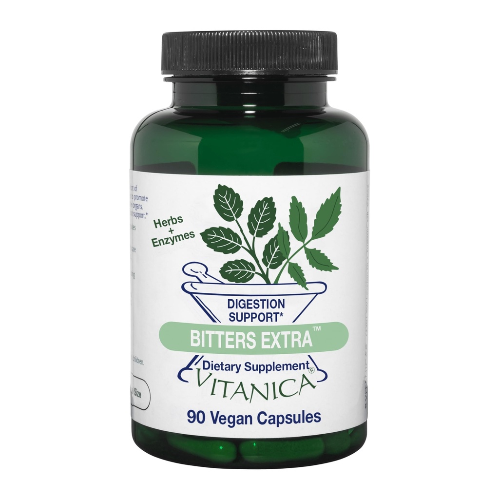 Vitanica Bitters Extra, Digestion Support, Vegan, 90 kapselia