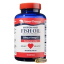 AmerOmega Triglyseride Omega-3 Fish Oil for Heart Health Support - Wild-Caught Alaska Walleye Pollock - American-Sourced, American-Made - Ei-GMO, Gluteeniton & Dairy-free - 120 Softgels