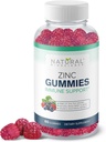 Sinkki Gummies 50mg - High Potency Immuuni tuki, ihon terveys, antioksidantti, Päivittäinen immuniteetin täydentää aikuisille, Vegan, gluteeniton, ei-GMO, purtava Sinkki Citrate Gummies, 60 Gummies