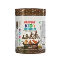 Nutrela Kids Proteinpulver, Choklad smak, 400 g, minne och hjärnutveckling, muskelmassa, ben och tänder styrka