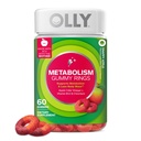 Olly Metabolia Gummy Rings, Aineenvaihdunta ja solumainen energia pureskeltava täydentää, * Apple Sider Viinietikka, B12- vitamiini, Kromi Pikolinaatti, Apple Flavored, 60 päivän tarjonta - 60