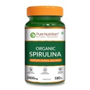 Pure Nutrition Organic Spirulina 2400 mg per Serving ... 180 Veg tablettia...