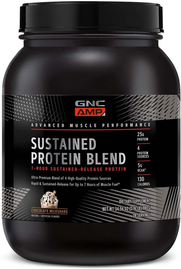 GNC AMP Kestävä proteiini Blend - suklaa Milkshake (28 Tarjoilut)