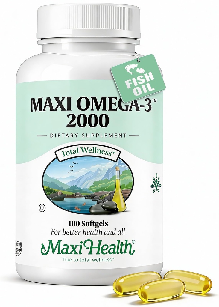 Maxi Health Omega 3 Fish Oil 2000mg 