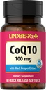 Lindberg CoQ10 100mg Softgels | 60 greve | Coenzyme Q10 Supplement för kvinnor och män | med Black Pepper Extract | Non-GMO, Gluten Free