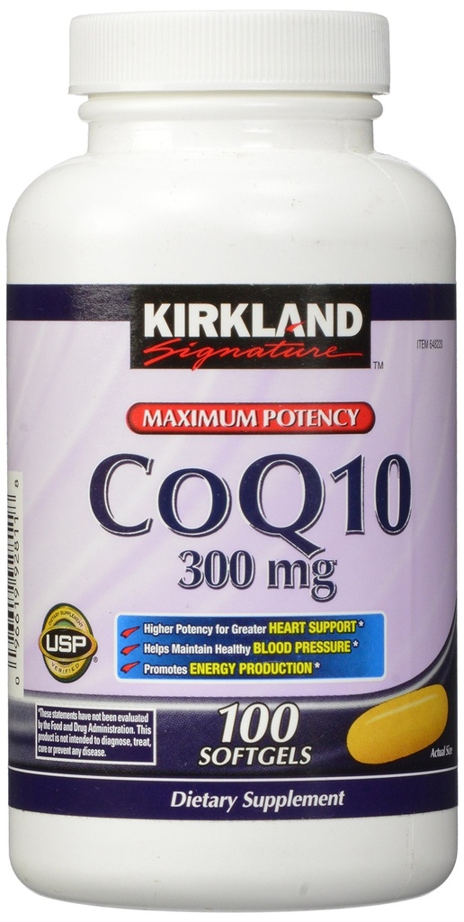 Kirkland Allekirjoitus COQ10 100 Softgels, 300 mg, 6,4 Ounce