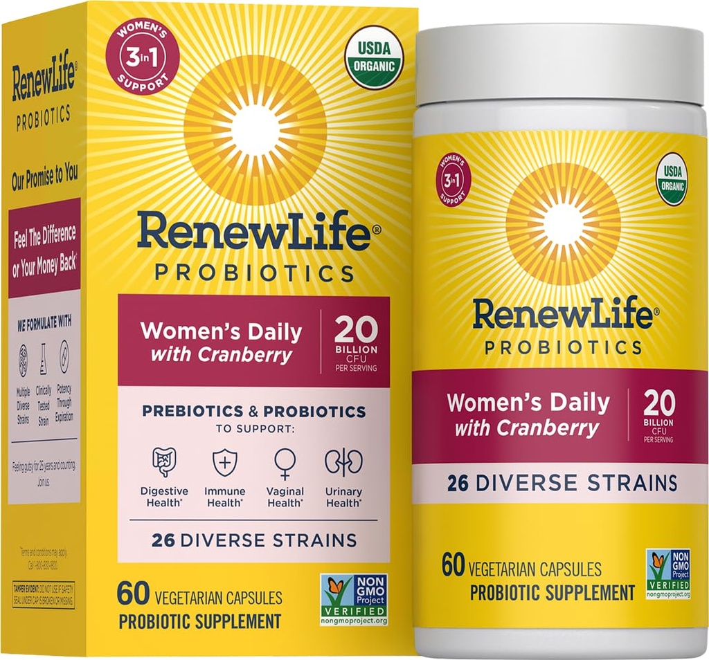 Uusi Life naisten päivittäin probiootti + Prebiootit, 60 CT