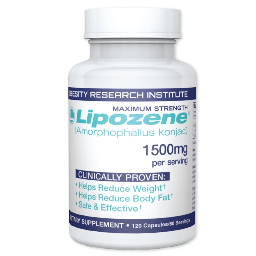 Lipozene MEGA pullo - 120 kapselia, joten se suurin koko saatavilla - ruokahalu Suppent
