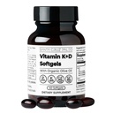 Santa Cruz Paleo K2-vitamiini + D3 Softgels, päivittäiset lisäravinteet luomuöljyllä, sisältää K1-vitamiinia & kaksi K2-tyyppiä, tukee sydän- ja luuterveyttä, gluteeniton, sokeriton, Paleo, Keto, 60