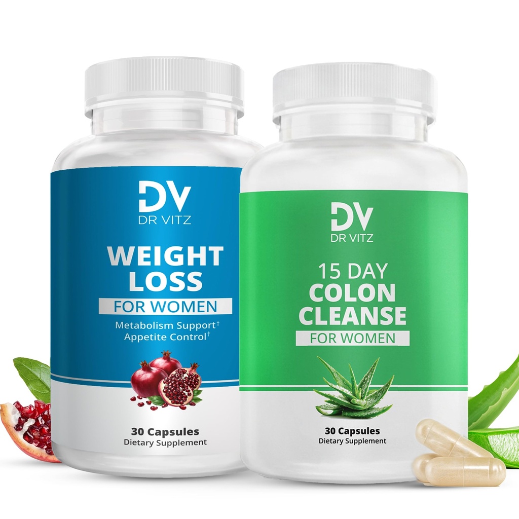 Naiset Painonhallinta Duo ... 15 Day Detox & Weight Loss Support... 2-vaihejärjestelmä puhdistaa, palauttaa ja ylläpitää tuloksia