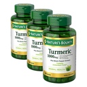 Nature's Bounty Turmeric Black Pepper Extract,Tukee antioksidantti Health,1000mg,60 kapselia,(Pack of 3)