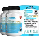 BestBreath Oral Probiootti MAX - 40 miljardia PMY - Tuki hampaat, Gums, Korva, Nenä, Kurkku & Ruoansulatus - 60 kapselia (2)