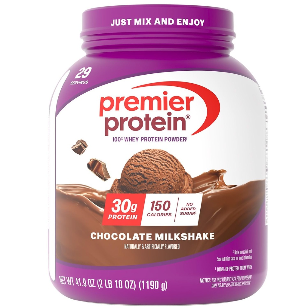 Premier Protein Powder, Chocolate Milkshake, 30g Protein, 1g Sugar, No Soy, Gluteeniton, 41,90 (29 tarjoilua)