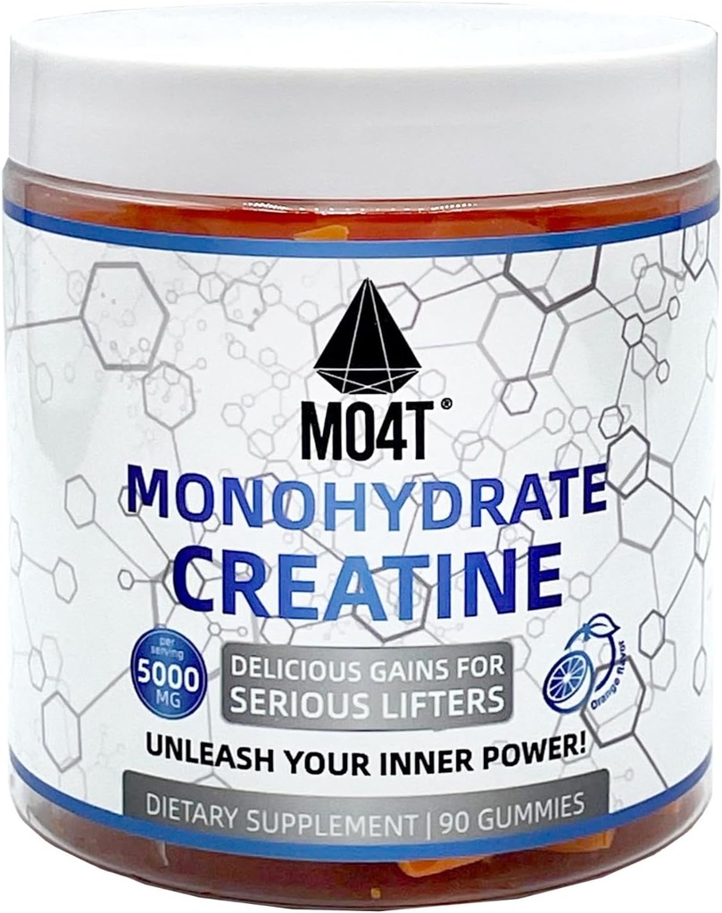 Kreatiini Monohydraatti Gummies 5000 mg miehille ja naisille, sokeriton Creatiini Gummies Orange Flavor