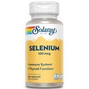 Solaray Selenium 100 mikrog, terve immuunijärjestelmä, kilpirauhasen toiminta ja antioksidantti tuki, vegaaninen, Lab todennettu, 60 päivän takuu, 100 palvelinta, 100 VegCaps