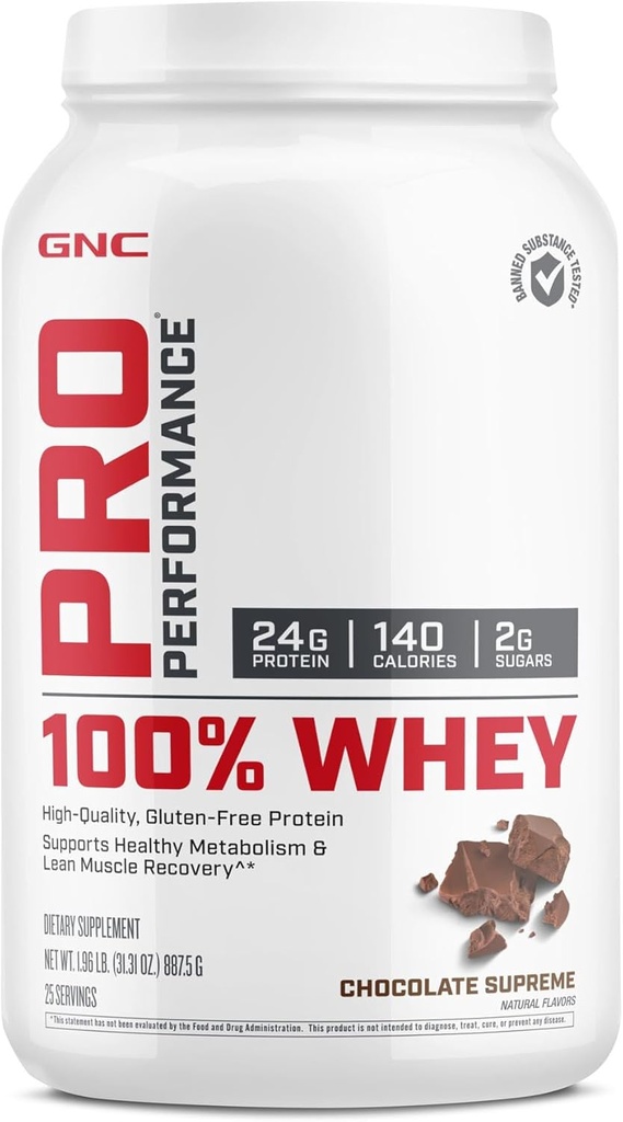 GNC Pro Performance 100% Whey - Suklaa Supreme (25 palvelinta)