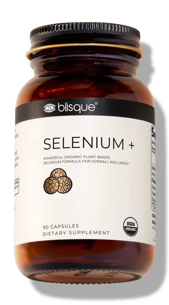 Blisque - Organic Selenium for Kilpirauhasen tuki, Immunomy System, ja Heart Health 