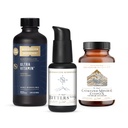 Quickhilver Scientific Ultra Vitamiini Liquid Multivitamiini Bioaktiivinen B Complex, Vitamiinit C, D, E & K (100ml), plus Dr. Shade. Shade.s Katalysoitu Mineral Complex & Bitters No. 9 for Energy, Detox & Digestiv