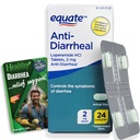 Terve Ylijäämä Equate anti-Diarrheal Loperamide HCI 2 mg 24 Kapselit ja elinvoimaa Vinkkejä kortti