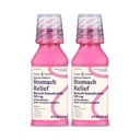 Foster & Thrive Stomach Relief Liquid för Nausea, Heartburn, Indigestion, Upset Stomach, Diarrhea - Snabb Relief för 5 Symptom, Antidiarrheal, Bismuth Subsalicylate 525 mg, Original, 8 uns (Pack av 2)