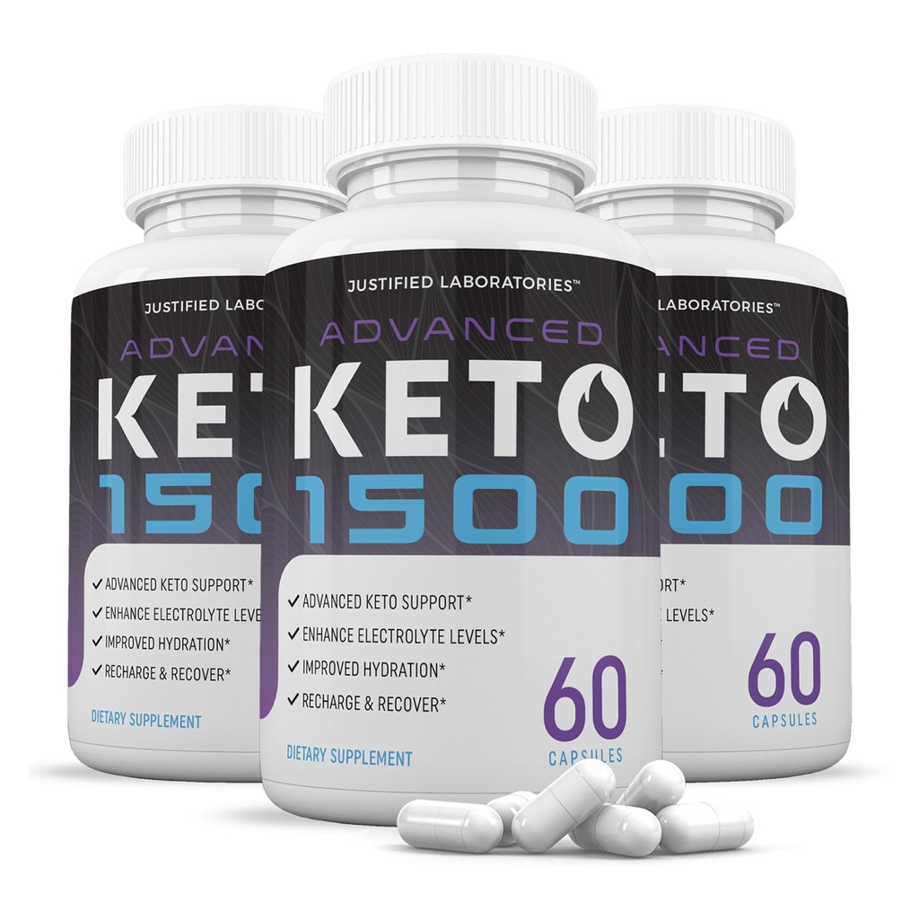 (3 pakkaus) Advanced Keto 1500 Keto pillereitä 1275MG Uusi & Parannettu Formula sisältää Apple Sider Viinietikka Extra Neitsyt Olive Oil Powder Green Tea Leaf 180 kapselia