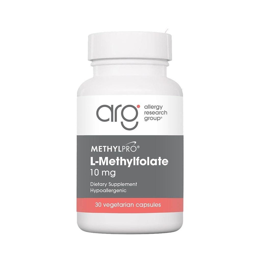 MethylPro L-Methylfolat 10 mg - Stöder en hälsosam Mindset - Aktiv folat för metyleringsstöd och biokemiska reaktioner - Mycket biotillgänglig - 30 portioner - 30 kapslar