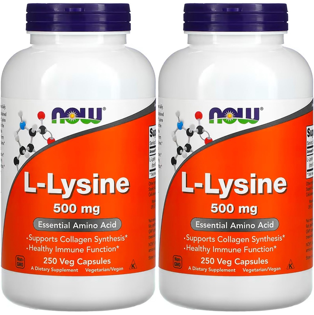 NYT Ruoka L-lysiini 500 mg, 250 kapselia (pakkaus 2)