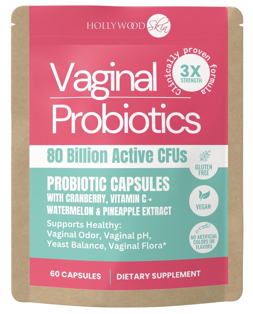 Vaginaalinen probiootti naisille 80 miljardia PMY: a 3X vahvempi Formula Lactobacillus rhamnosus GR-1, L. reuteri RC-14, prebiootit, C- vitamiini & D3 ...