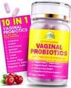 Vaginal probiotika för kvinnor med prebiotika och tranbär - Dr Formulerad Feminin pH Balance Daily Supplement, stöder vaginal luktkontroll och urinvägs hälsa, 30 portioner