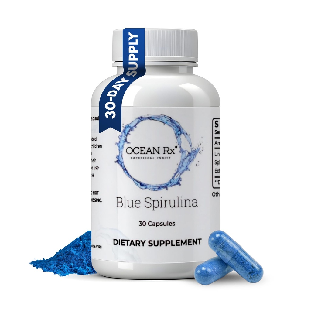 Organic Pure Blue Spirulina kapselit 