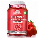Sugar Gratis Vitamin B Komplex Gummies - Vitamin B12, B7, B6, B3 (Niacin), B5, B8, B9 (Folat) - Tredje part testad - Prenatal, Vegan Diet, Äldre Vuxna - B Komplex Vitamin Supplement- 60 Gummy Bottle
