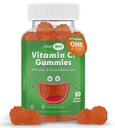 Maxi-Health Vitamin C Gummies med Zink - Maxi-Health Vitamin C med Zink för barn och vuxna - Andningsstöd och immunförstärkare - Inga konserveringsmedel och konstgjorda smaker - 60 Fruit Shaped Gummies