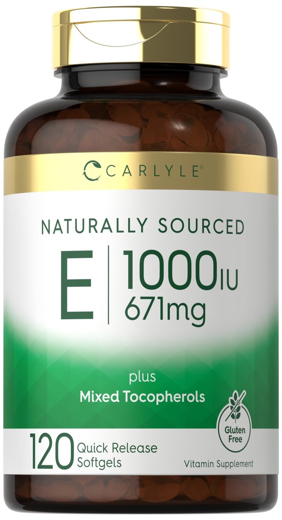 Carlyle-vitamiinia, jossa on sekoitettuja tokoferoleja 