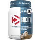 Dymatize ISO100 Whey Protein Powder Isolate, Cookies & Cream, 25 g proteiinia, 5.5 g BCAAs, vähemmän kuin 120 Cal., Gluteeniton, 1g rasvaa, 1g sokeria, 2g Carb (20 tarjoilua)