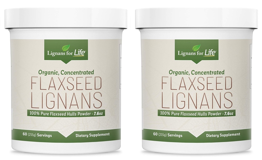 Lignans for Life - Natural Bulk Ground Pellavansiemenjauhe - Omega 3 & 6 rasvahapot täytetty korkea kuitu antioksidantteja - Tuki Terve sydän ja hiukset, terve immuunijärjestelmä - 60 Tarjoilua 80 mg per välilehti, 2 pakkaus