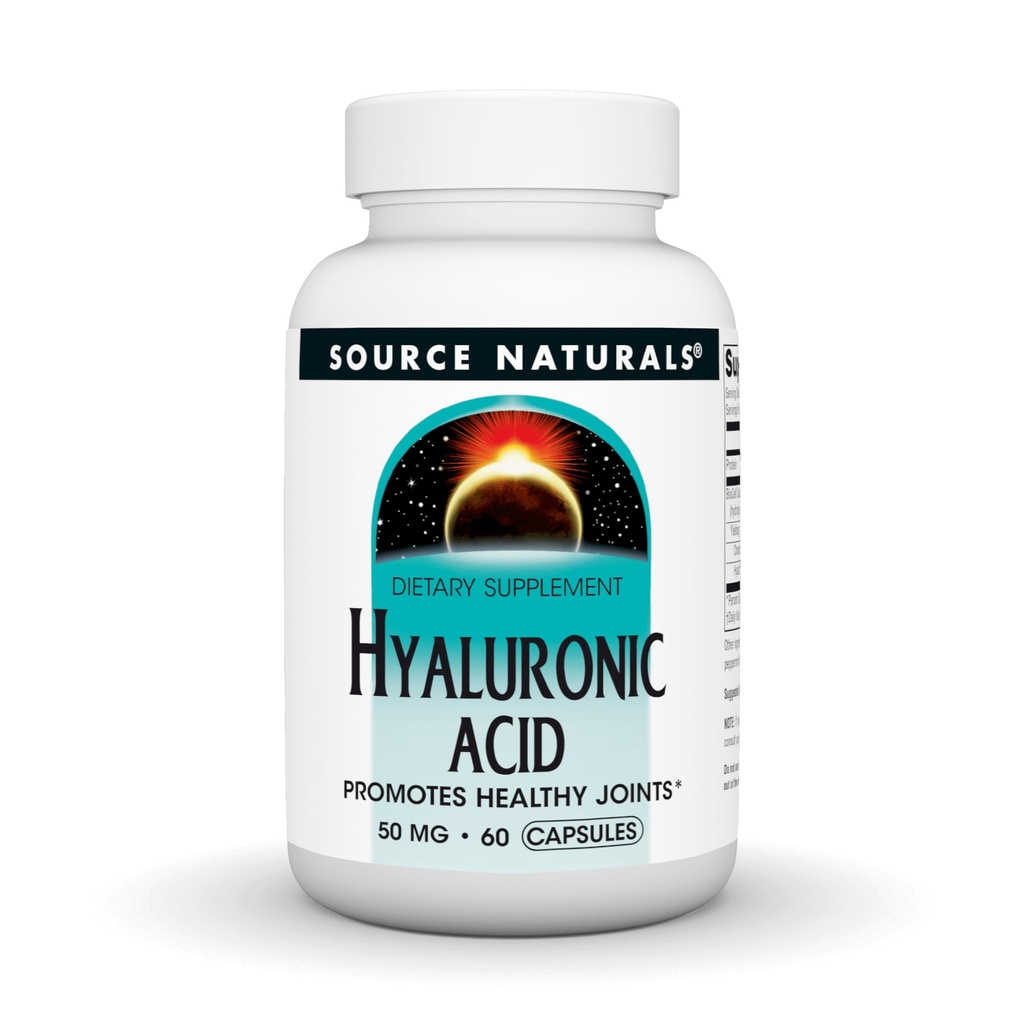 Source Naturals Hyaluronic Acid, edistää terveitä niveliä*, 50mg - 30 kapselia