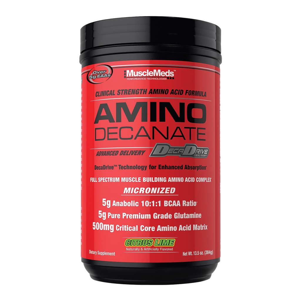 MuscleMeds Aminodekanaatti, Citrus Lime,13.5 oz (384 g)