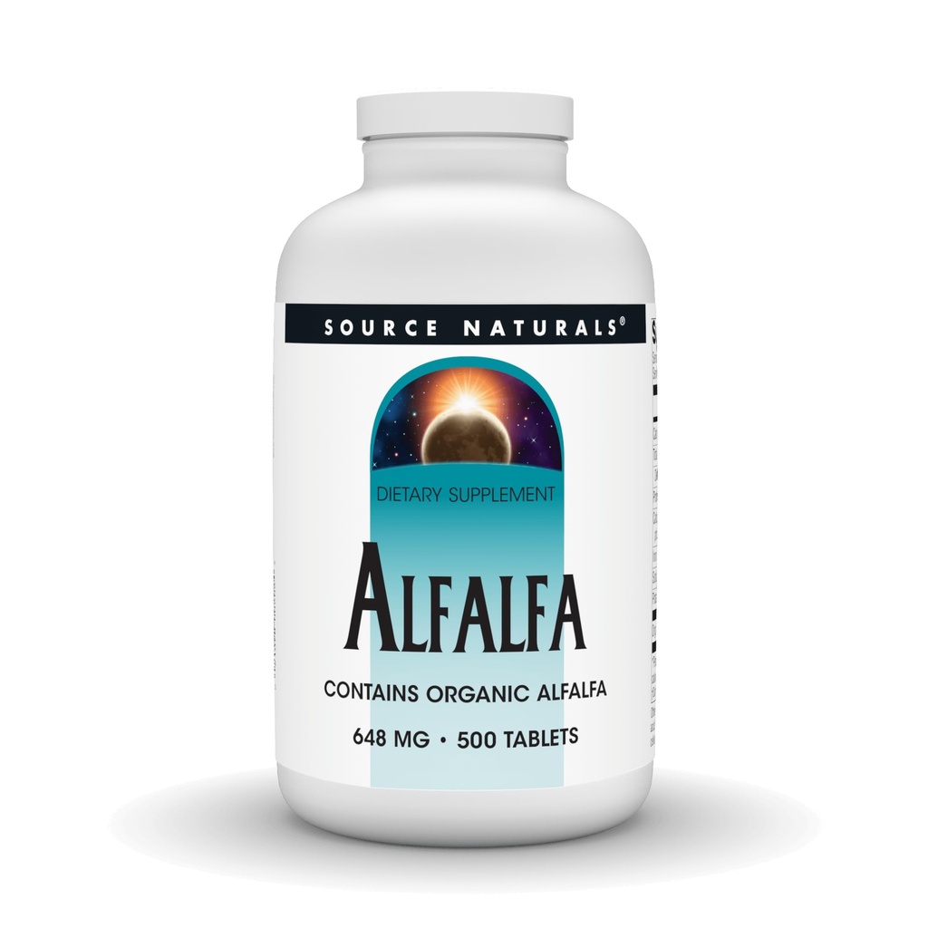 Source Naturals Alfalfa 10 Grain Ravintolisä - 500 Tabletit