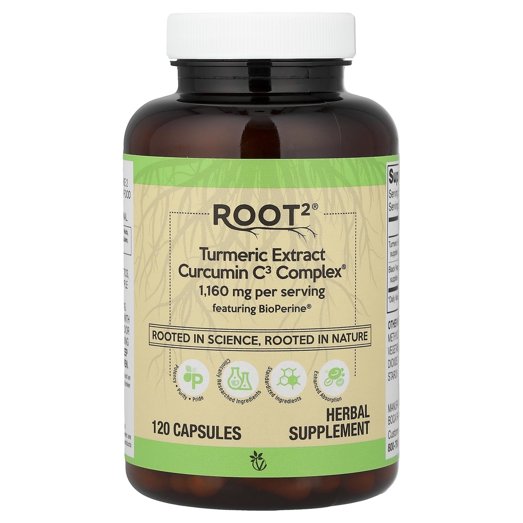 Vitacost Turmeric Extract Curcumin C3 Complex Bioperine - 1,160 mg per tarjoilu - 120 kapselia