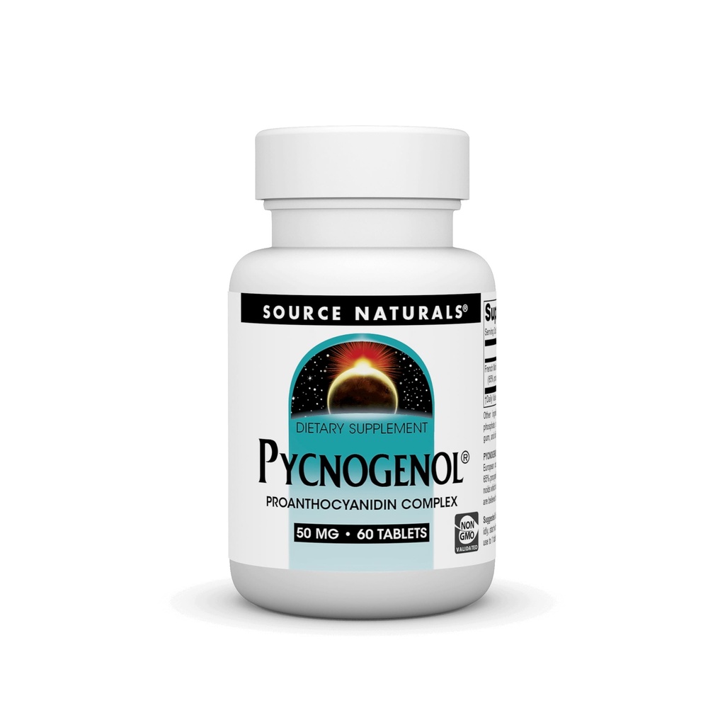 Source Naturals Pycnogenol 50 mg Proantosyanidin Complex - 60 tablettia